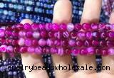 CAA1561 15.5 inches 6mm round banded agate beads wholesale