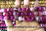 CAA1564 15.5 inches 12mm round banded agate beads wholesale