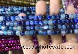 CAA1578 15.5 inches 4mm round banded agate beads wholesale