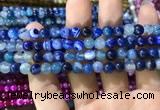 CAA1579 15.5 inches 6mm round banded agate beads wholesale