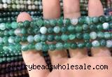 CAA1591 15.5 inches 6mm round banded agate beads wholesale