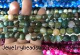 CAA1671 15.5 inches 8mm faceted round banded agate beads