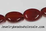 CAA172 15.5 inches 15*20mm oval red agate gemstone beads