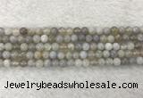 CAA1801 15.5 inches 6mm round banded agate gemstone beads