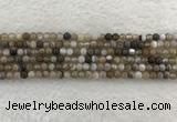 CAA1810 15.5 inches 4mm round banded agate gemstone beads