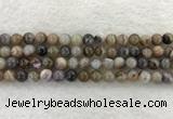 CAA1812 15.5 inches 8mm round banded agate gemstone beads