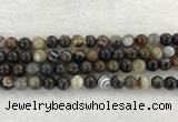 CAA1823 15.5 inches 10mm round banded agate gemstone beads