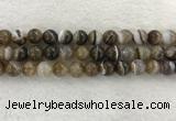 CAA1824 15.5 inches 12mm round banded agate gemstone beads