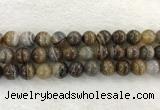 CAA1826 15.5 inches 16mm round banded agate gemstone beads