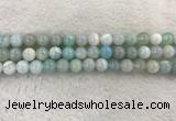 CAA1843 15.5 inches 10mm round banded agate gemstone beads