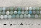 CAA1846 15.5 inches 16mm round banded agate gemstone beads