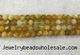 CAA1853 15.5 inches 10mm round banded agate gemstone beads