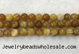 CAA1856 15.5 inches 16mm round banded agate gemstone beads