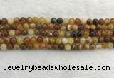 CAA1861 15.5 inches 6mm round banded agate gemstone beads