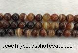 CAA1865 15.5 inches 14mm round banded agate gemstone beads