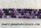 CAA1871 15.5 inches 6mm round banded agate gemstone beads