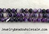 CAA1874 15.5 inches 12mm round banded agate gemstone beads