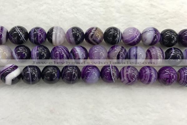 CAA1876 15.5 inches 16mm round banded agate gemstone beads