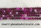 CAA1881 15.5 inches 6mm round banded agate gemstone beads