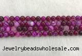 CAA1882 15.5 inches 8mm round banded agate gemstone beads