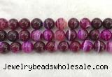 CAA1886 15.5 inches 16mm round banded agate gemstone beads