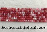 CAA1890 15.5 inches 4mm round banded agate gemstone beads