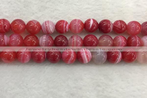 CAA1896 15.5 inches 16mm round banded agate gemstone beads