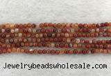 CAA1900 15.5 inches 4mm round banded agate gemstone beads