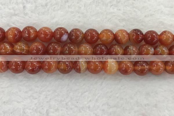 CAA1905 15.5 inches 14mm round banded agate gemstone beads