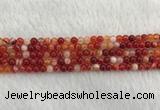 CAA1910 15.5 inches 4mm round banded agate gemstone beads