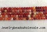 CAA1911 15.5 inches 6mm round banded agate gemstone beads