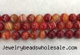 CAA1916 15.5 inches 16mm round banded agate gemstone beads