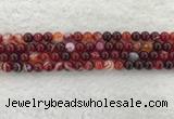 CAA1921 15.5 inches 6mm round banded agate gemstone beads