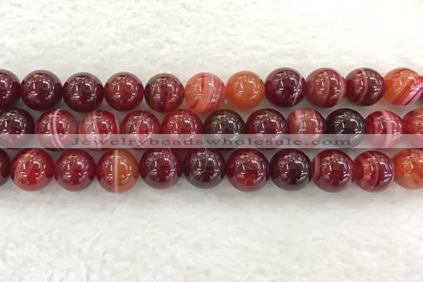 CAA1926 15.5 inches 16mm round banded agate gemstone beads