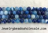 CAA1934 15.5 inches 12mm round banded agate gemstone beads