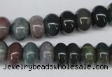 CAA194 15.5 inches 8*12mm rondelle indian agate beads wholesale