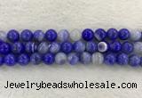 CAA1945 15.5 inches 14mm round banded agate gemstone beads