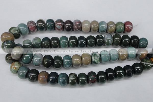 CAA196 15.5 inches 13*18mm rondelle indian agate beads wholesale