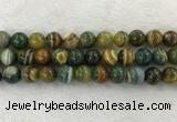 CAA1966 15.5 inches 16mm round banded agate gemstone beads