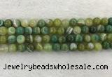 CAA1973 15.5 inches 10mm round banded agate gemstone beads