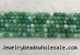 CAA2001 15.5 inches 6mm round banded agate gemstone beads