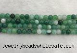 CAA2002 15.5 inches 8mm round banded agate gemstone beads