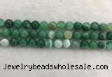 CAA2003 15.5 inches 10mm round banded agate gemstone beads