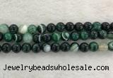 CAA2014 15.5 inches 12mm round banded agate gemstone beads