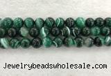 CAA2015 15.5 inches 14mm round banded agate gemstone beads