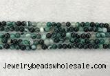 CAA2020 15.5 inches 4mm round banded agate gemstone beads