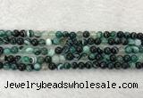 CAA2021 15.5 inches 6mm round banded agate gemstone beads