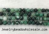 CAA2024 15.5 inches 12mm round banded agate gemstone beads