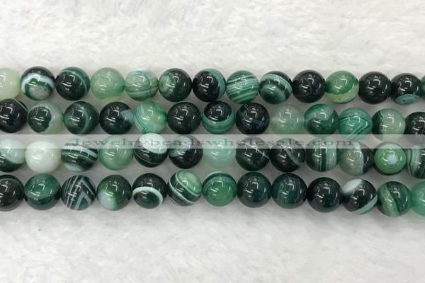 CAA2024 15.5 inches 12mm round banded agate gemstone beads