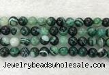 CAA2025 15.5 inches 14mm round banded agate gemstone beads